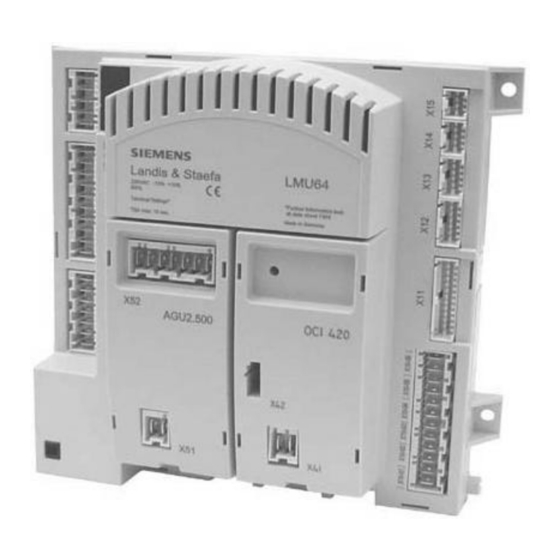 Siemens LMU54 Series Manuals