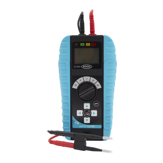 ring AutoTester RMM500 Instructions Manual