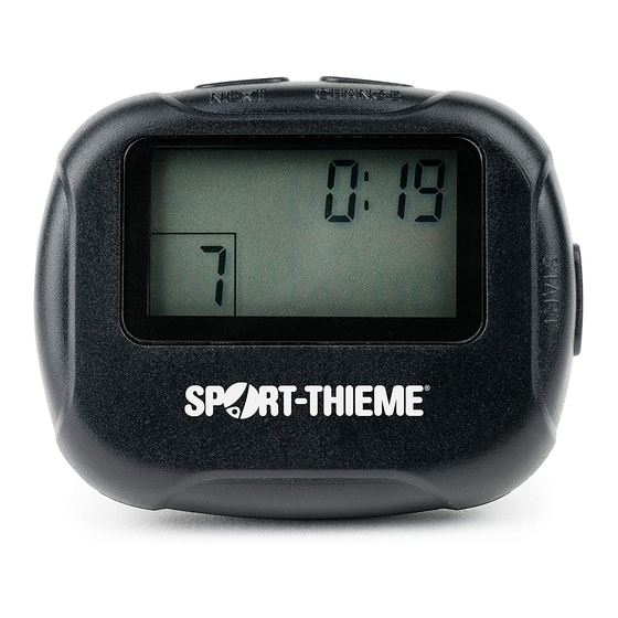 Sport-thieme Intervall Timer Pocket Manual