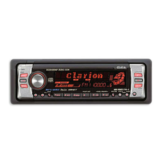 Clarion DXZ648RMP Owner's Manual