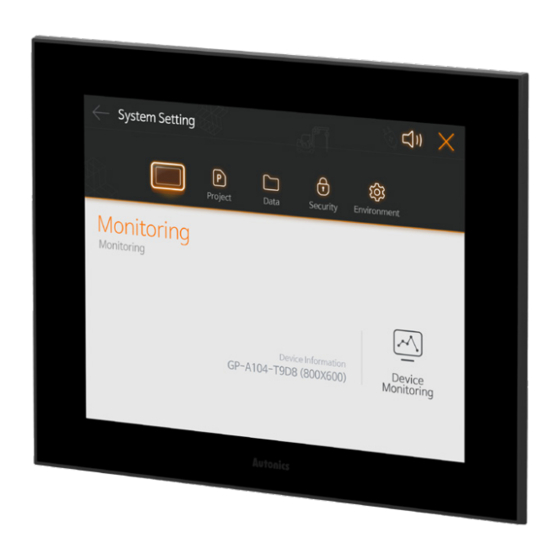 Autonics GP-A Series Product Manual
