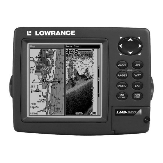 Lowrance LMS-320 Operation Instructions Manual