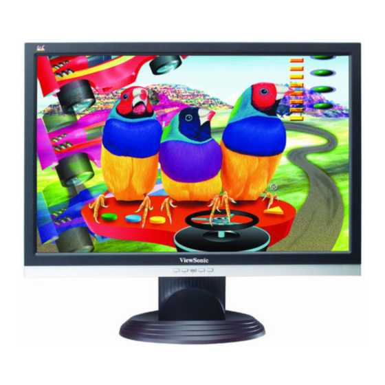 ViewSonic VA2016W - 20" LCD Monitor Service Manual