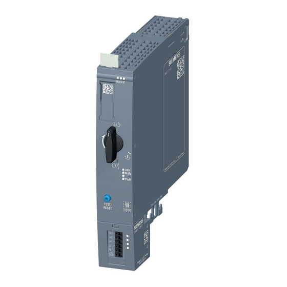 Siemens SIMATIC ET 200SP Manual