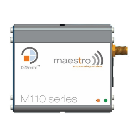 Maestro M111 User Manual
