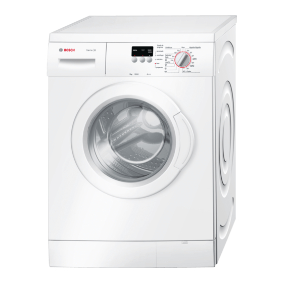 Bosch WAE20067ES Instruction Manual And Installation Instructions