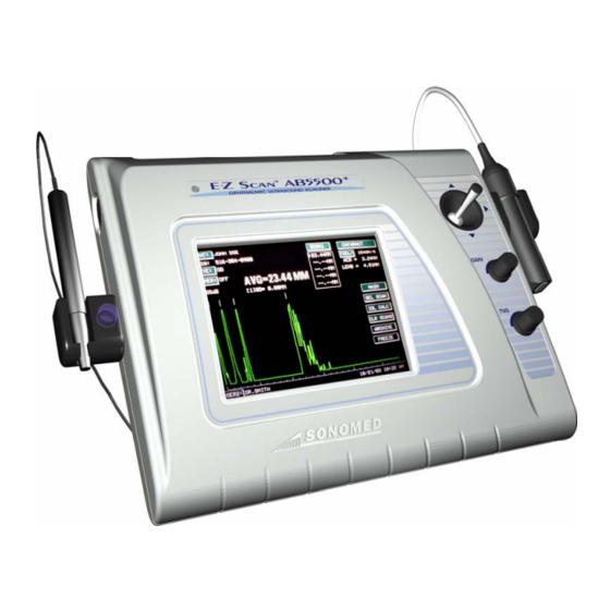 Sonomed E-Z Scan 5500+ Series Operator's Manual