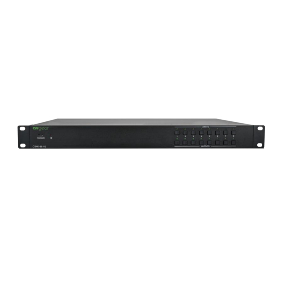 AVGear AVG-CS4K-88-V2 User Manual