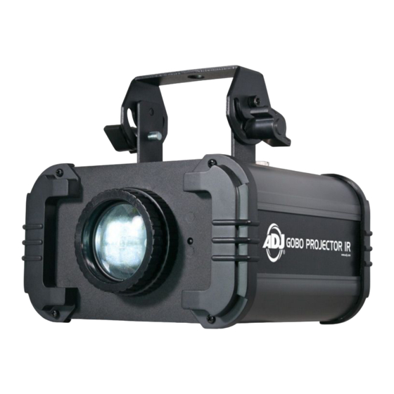 ADJ GOBO PROJECTOR IR User Manual