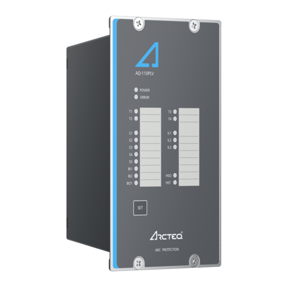 Arcteq AQ-110 LV Series Instruction Manual