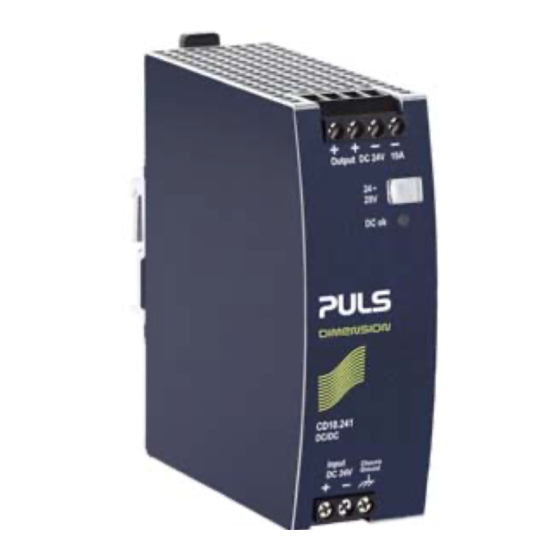 Puls DIMENSION CD Series Manual