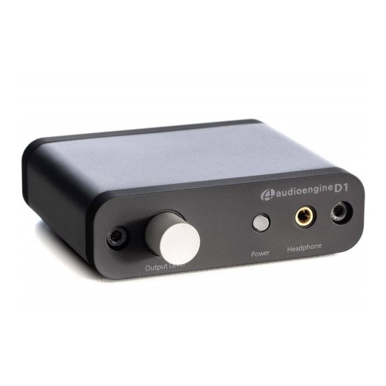 AudioEngine D1 Setup Manual