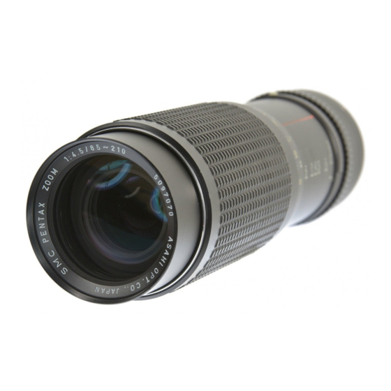 Pentax SMC Zoom 85-210mm f/4.5 Manual