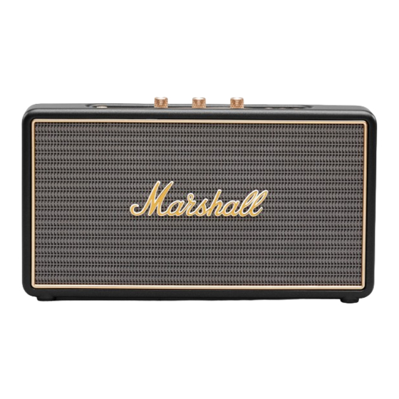 Zounds Marshall STOCKWELL Manuals