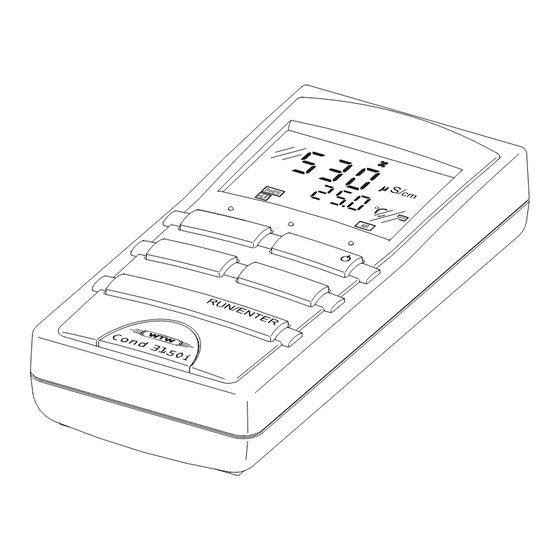 wtw Cond 3150i Operating Manual