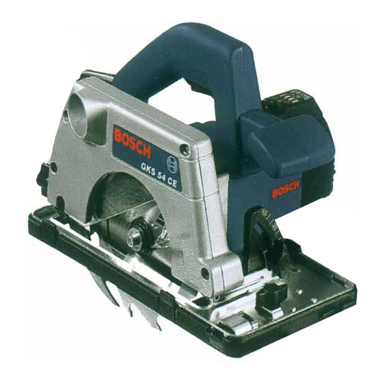 Bosch GKS 54 Manual