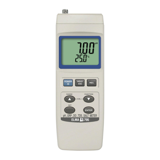 Elma Instruments ELMA 795 Manual