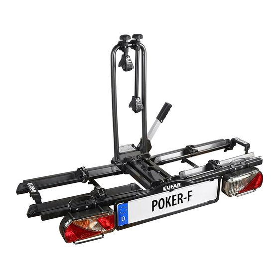 User Manuals: EUFAB POKER-F Towbar Bike Rack