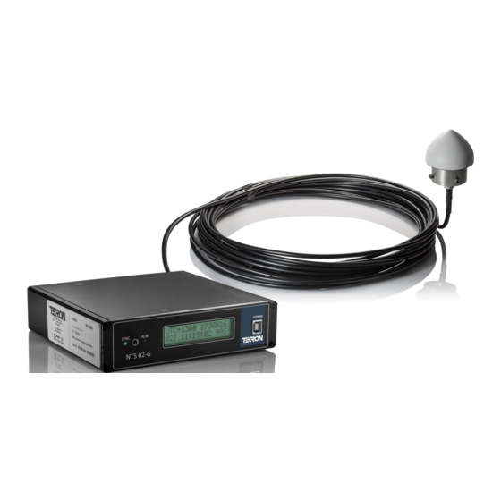 User Manuals: Tekron NTS 02-G GNSS Clock