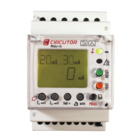 Circutor RGU-10C Quick Start Manual