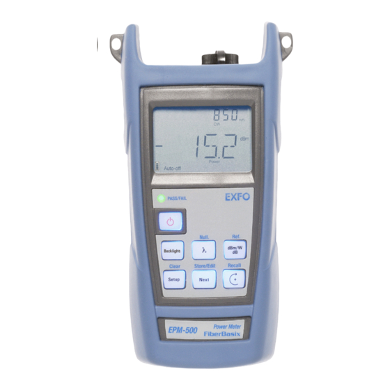 EXFO EPM-500 Instructions Manual
