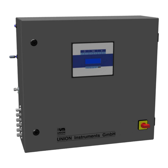 User Manuals: Union INCA3021 Process Gas Analyser