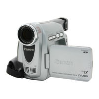 Canon ZR300 Instruction Manual