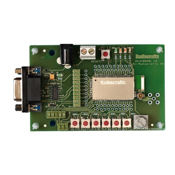 Radiocrafts RC2200DK-HCL Quick Start