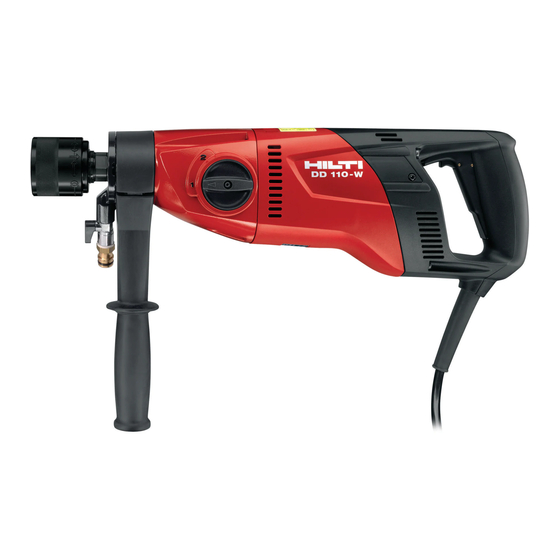 Hilti DD 110-W Manual