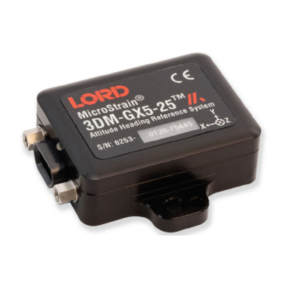 MicroStrain 3DM-GX5-25 Quick Start Manual