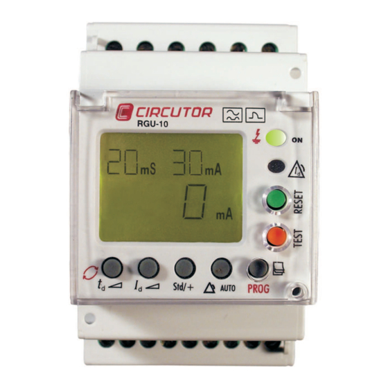 Circutor RGU-10C Manual