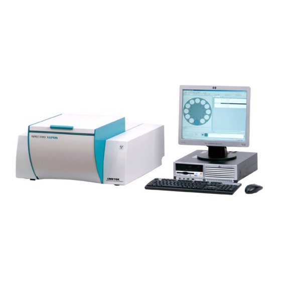 SPECTRO XEPOS III Manuals