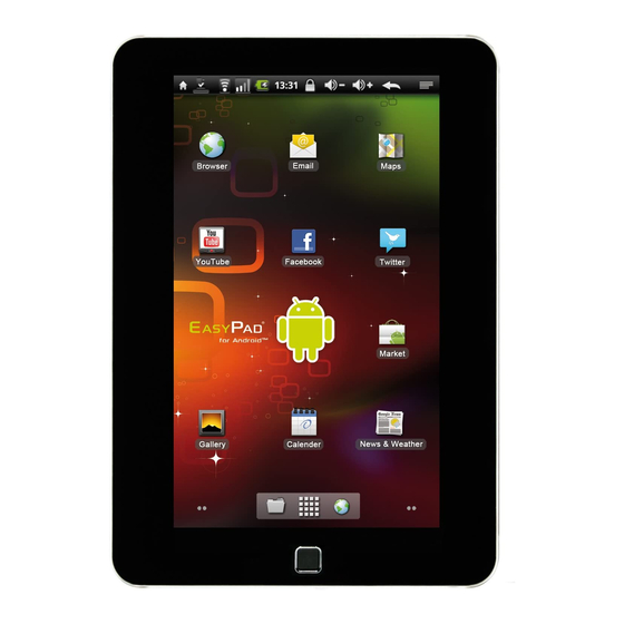 Easypix EasyPad 700 Android Tablet Manuals