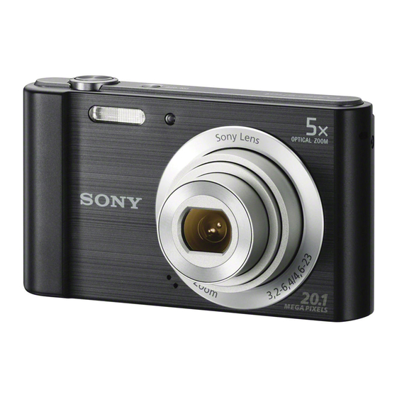 Sony Cyber-shot DSC-W800 Instruction Manual