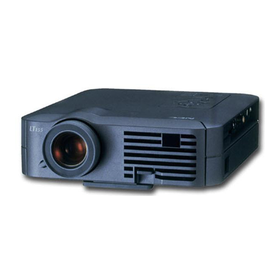 NEC LT155 - MultiSync UXGA DLP Projector Manuals