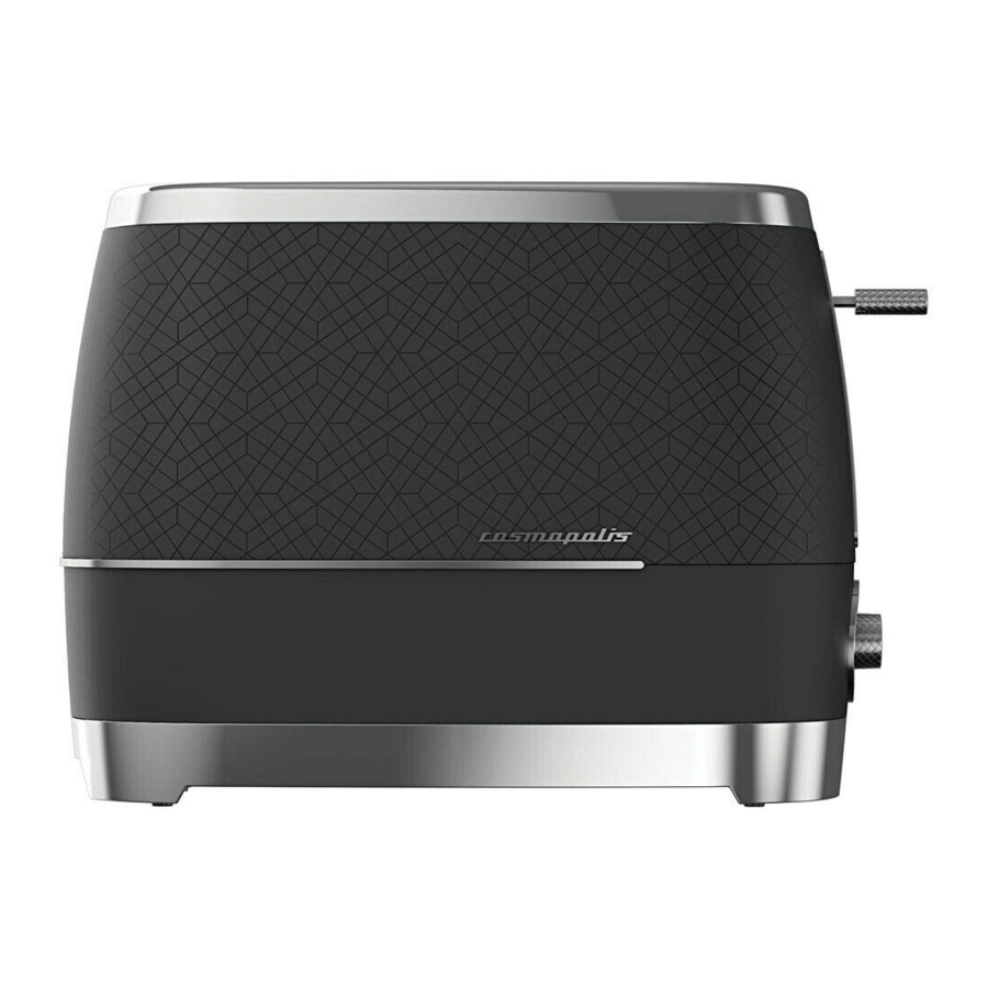 Beko TAM8202B; TAM8202T; TAM8202W - Cosmopolis 2 Slice Retro Toaster Manual