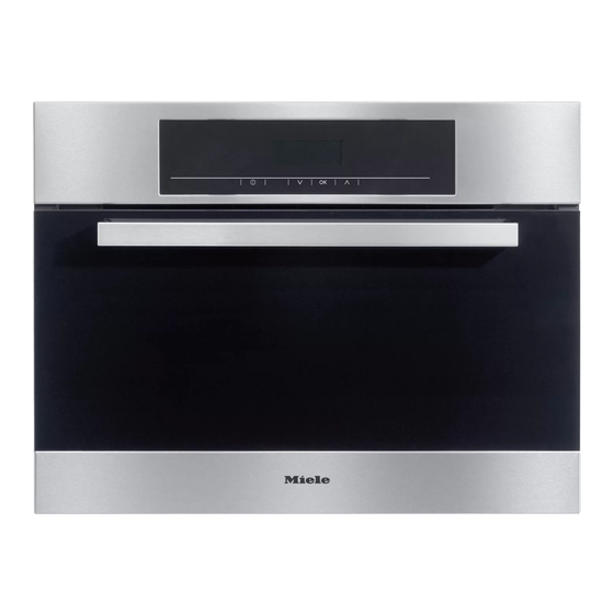 Miele DG 5030 Operating And Installation Manual