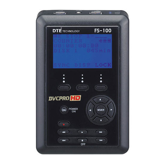Focus DVCPRO/DV User Manual