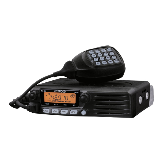 Kenwood TM-281E VHF Mobile Transceiver Manuals