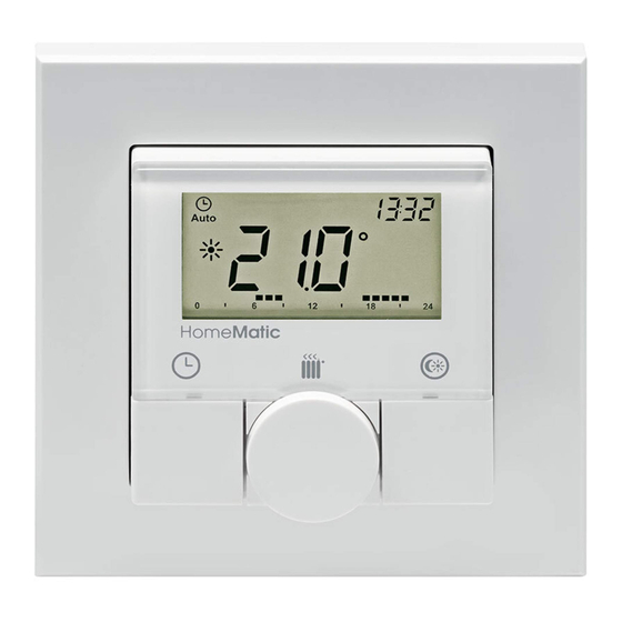 HomeMatic HM-TC-IT-WM-W-EU Installation And Operating Manual