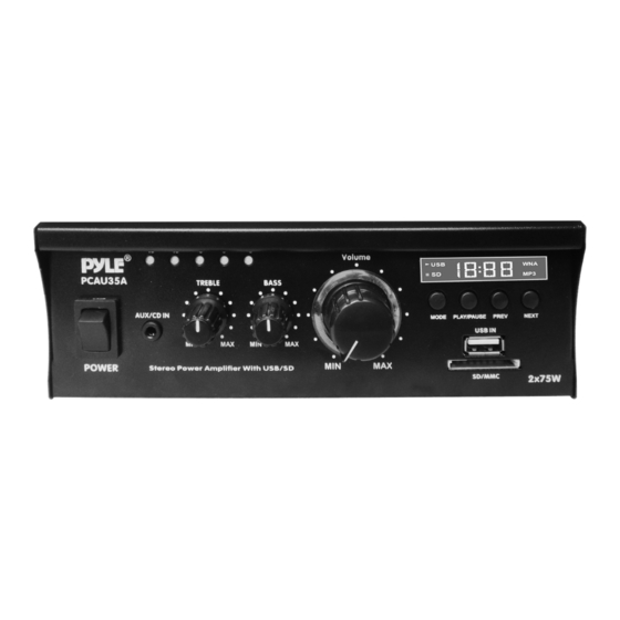 Pyle PCAU35A Manual