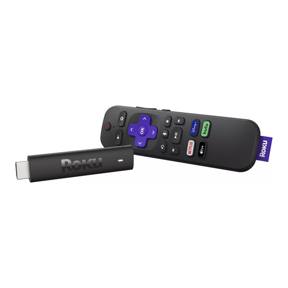 Roku Streaming Stick 4K Quick Start Manual