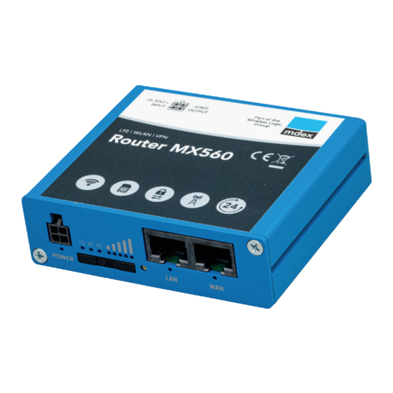 Mdex MX560 Quick Manual