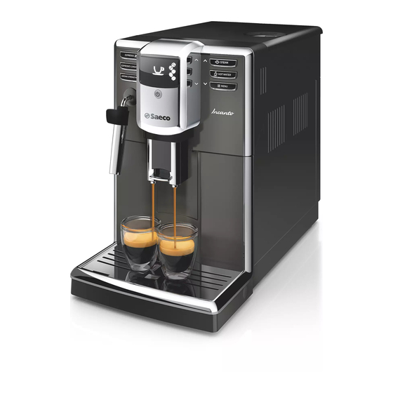 Philips Saeco INCANTO HD8911 User Manual