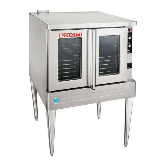 Blodgett Zephaire-G Installation And Operation Manual
