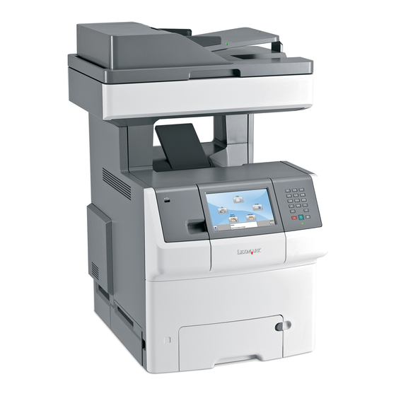 Lexmark X746de Service Manual
