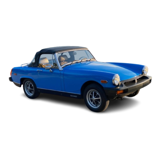 MG Midget 1979 Driver's Handbook Manual