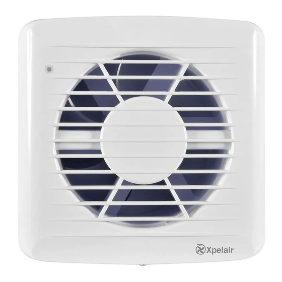 Xpelair SLDC150 Installation And Maintenance Instructions