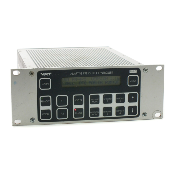 VAT PM-4 Installation, Operating And Maintenance