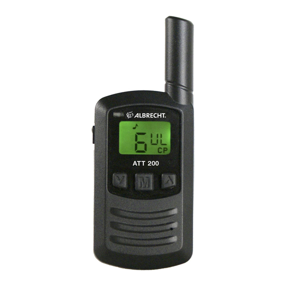 Albrecht ATT 200 Manual